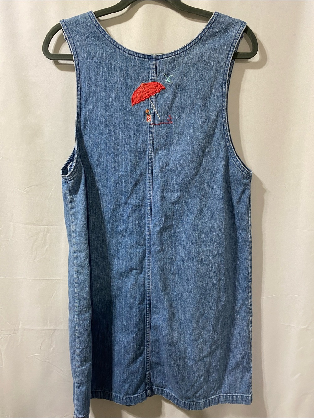 Christopher & Banks Light Blue Denim Zip-Front dress - Picture 4 of 8